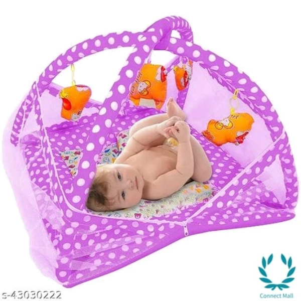 Allure Baby Play Gym with Mosquito Net  - L XH X B (11 X11 X11 )cm, Multi Pack Of:1